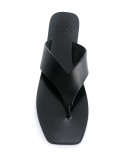 Merine square toe flip-flops