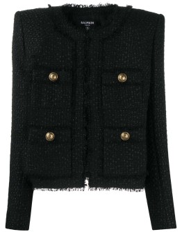 structured tweed jacket