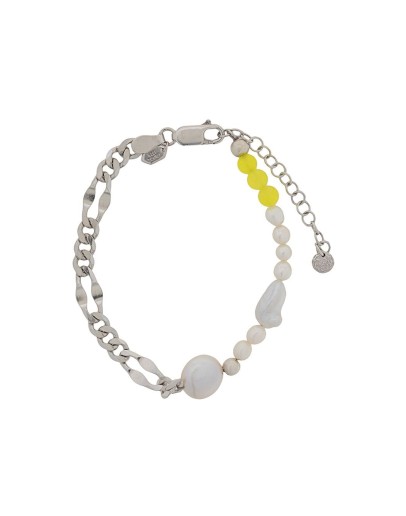 Positano pearl and quartz bracelet