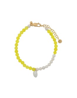 Lucca pearl and quartz bracelet