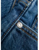 high-rise straight-leg jeans