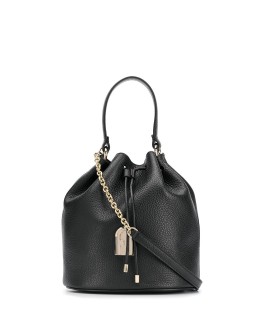 Sleek chain-strap bucket bag