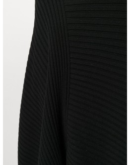 asymmetric handkerchief hem knit skirt