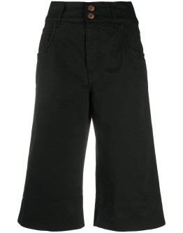 longline denim shorts