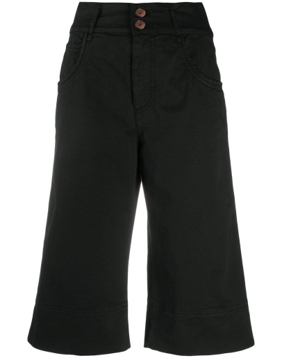 longline denim shorts
