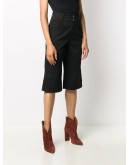 longline denim shorts