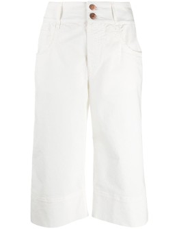 longline denim shorts