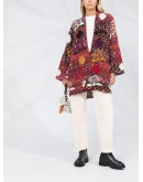 colour-block patchwork cardigan