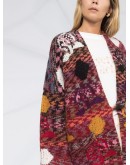 colour-block patchwork cardigan