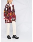 colour-block patchwork cardigan