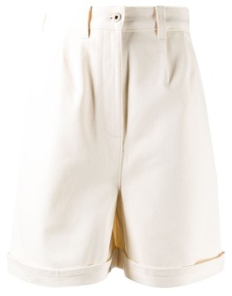 turn-up cuff logo patch shorts