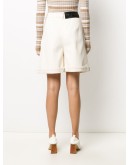 turn-up cuff logo patch shorts