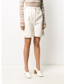 turn-up cuff logo patch shorts
