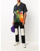 snooker print short-sleeve shirt
