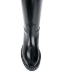 round-toe knee-length boots