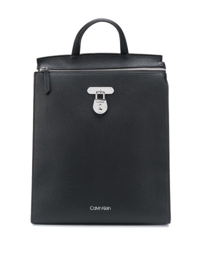 padlock detail logo backpack