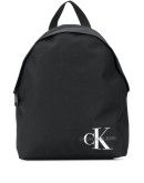 Round logo-print backpack