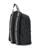 Round logo-print backpack