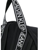 Round logo-print backpack