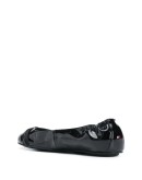 logo plaque ballerina shoes