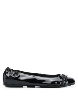 logo plaque ballerina shoes