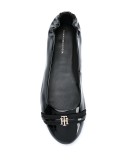 logo plaque ballerina shoes