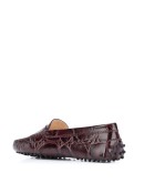 textured leather loafers