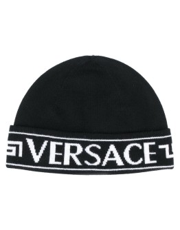 logo-jacquard beanie
