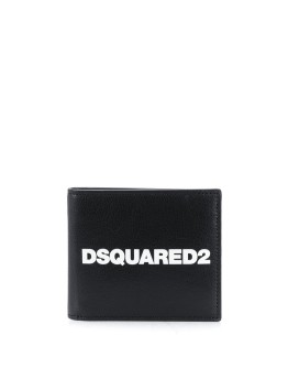 logo print bi-fold wallet