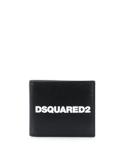 logo print bi-fold wallet
