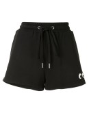 logo drawstring track shorts