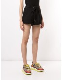 logo drawstring track shorts