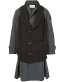layered-look midi coat