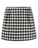gingham check short shorts