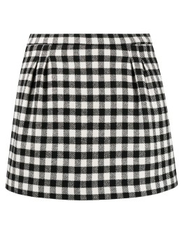 gingham check short shorts