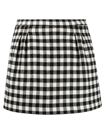 gingham check short shorts