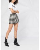 gingham check short shorts