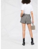 gingham check short shorts