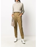pocket detail cotton trousers