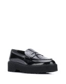 platform leather loafers