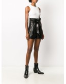 Kolka wide-leg leather shorts