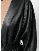 Healy belted leather jumpsuit