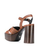 crossover platform sandals