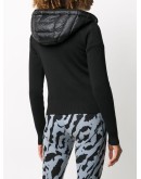 panelled down cardigan