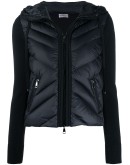 panelled down cardigan