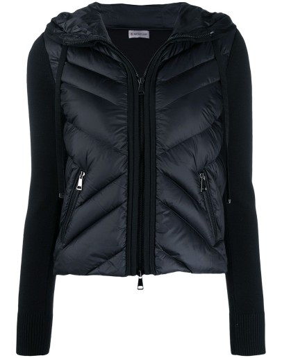 panelled down cardigan