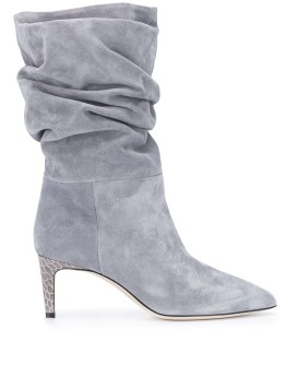 slouchy mid-heel boots