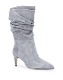 slouchy mid-heel boots