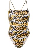 open-back tiger print swimsuit
