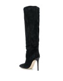 pointed toe knee-high boots
